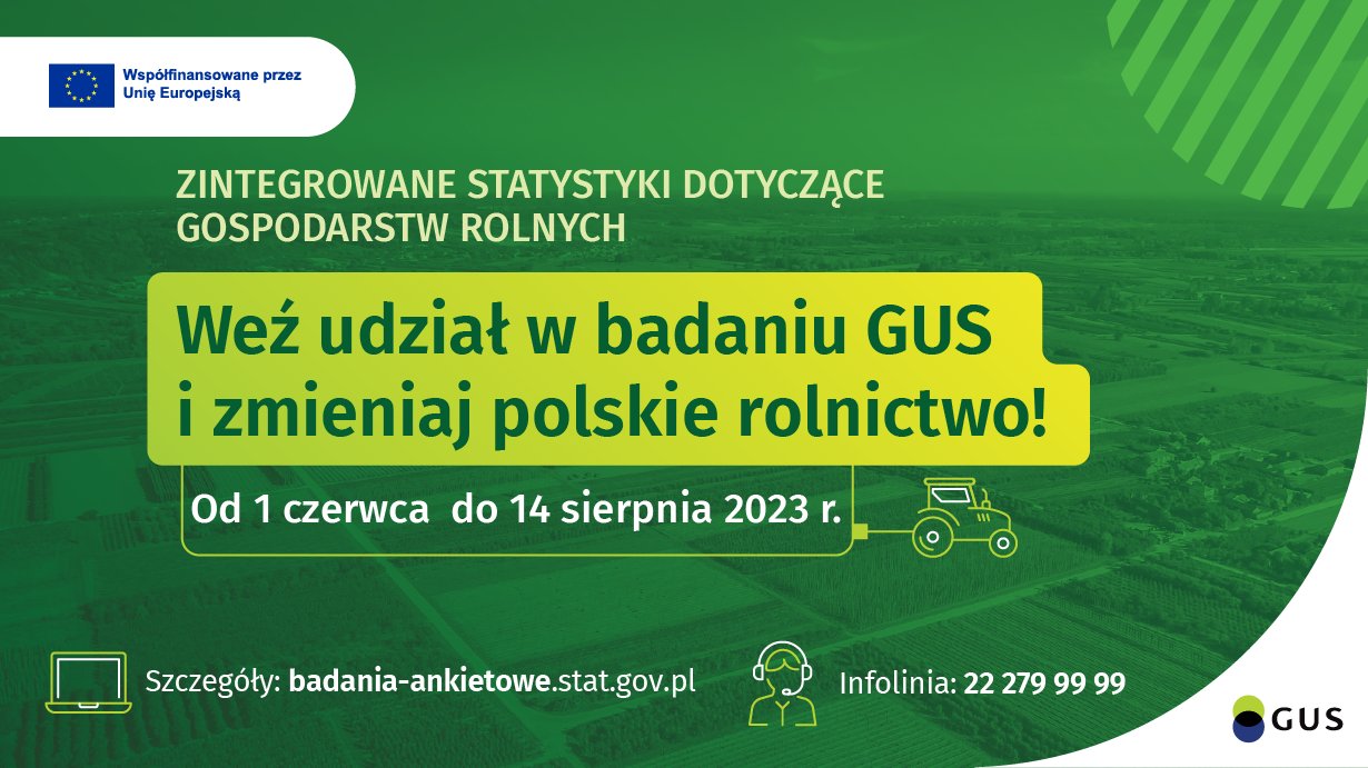 Urząd Statystyczny będzie zbierać dane od rolników Wąbrzeźno