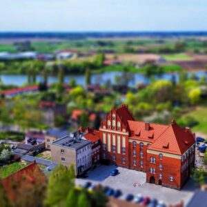 Zdjęcie Wąbrzeźna z lotu drona