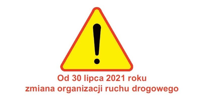 Wąbrzeźno – zmiana organizacji ruchu od 30 lipca 2021 roku Ilustracja zmiany organizacji ruchu