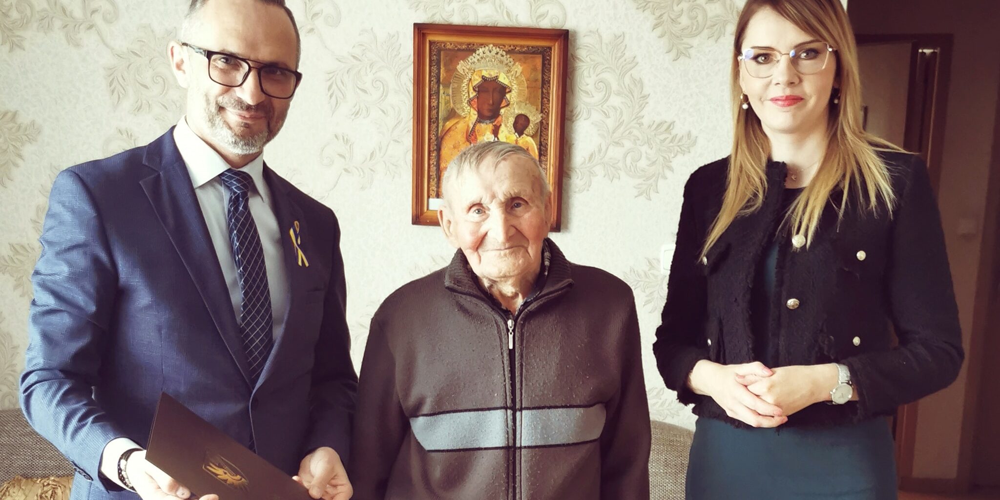 Wąbrzeźno. Najstarszy mieszkaniec miasta – Kazimierz Lewalski ma 101 lat. 20 kwietnia 2022 r.