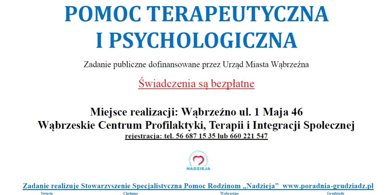 Pomoc terapeutyczna i psychogogiczna