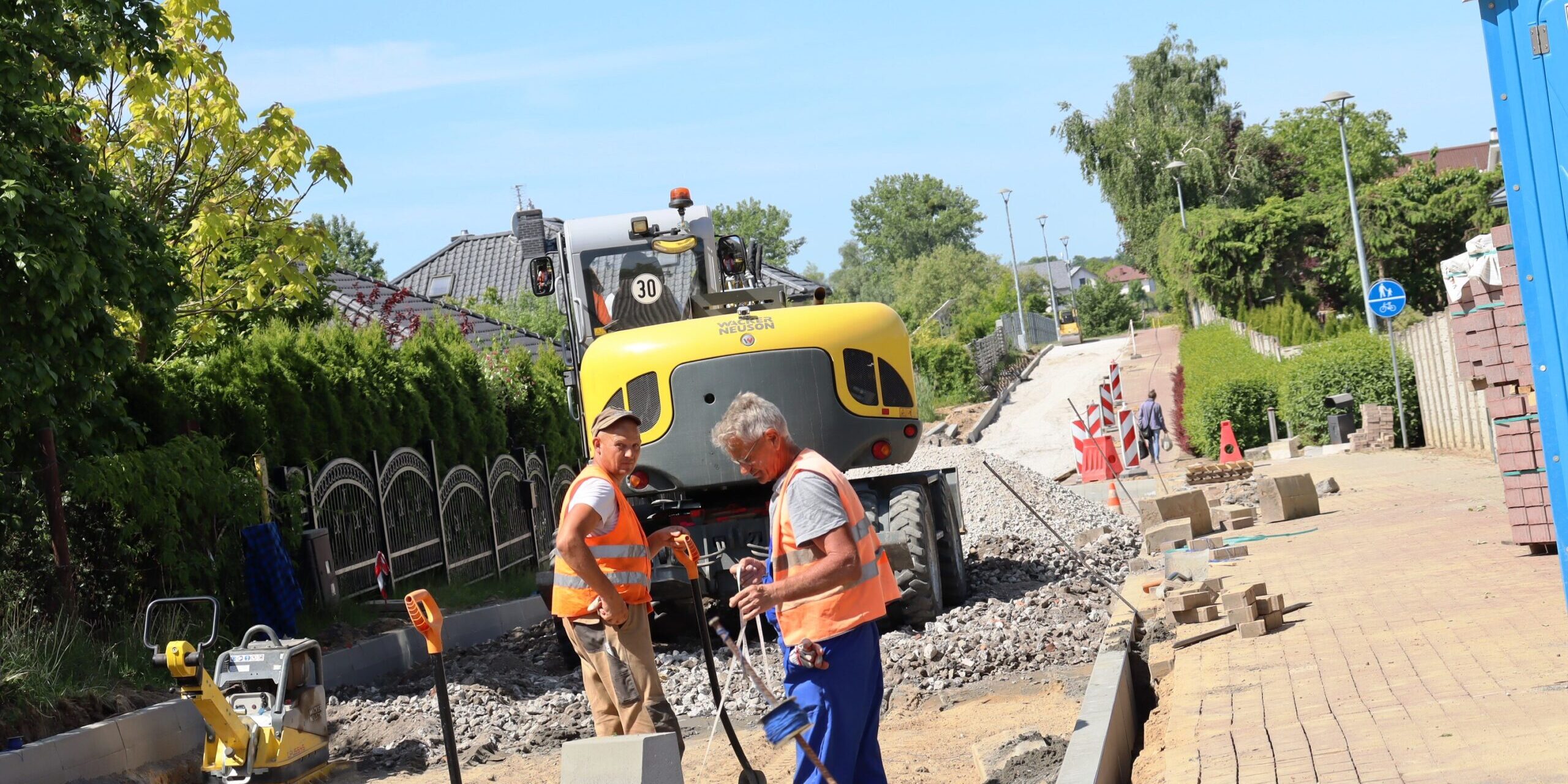 Wąbrzeźno – przebudowa ul. Wroniej – Osiedle Ptasie – 1.06.2023r.