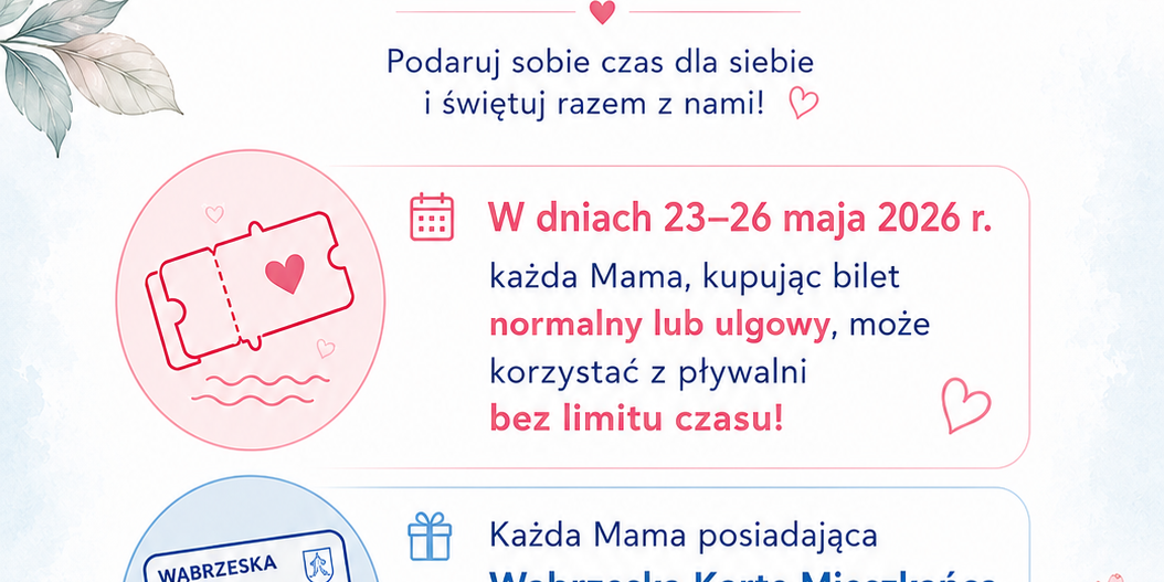 Pływalnia Miejska Oferta Dzień Matki