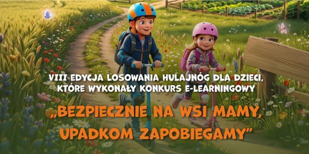 Bezpiecznie na wsi – VIII edycja losowania hulajnód dla dzieci